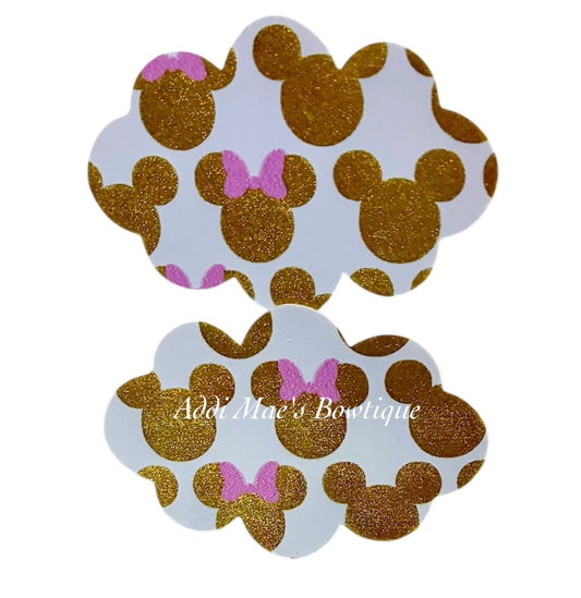 Miss Mouse Gold Snap Clip Set
