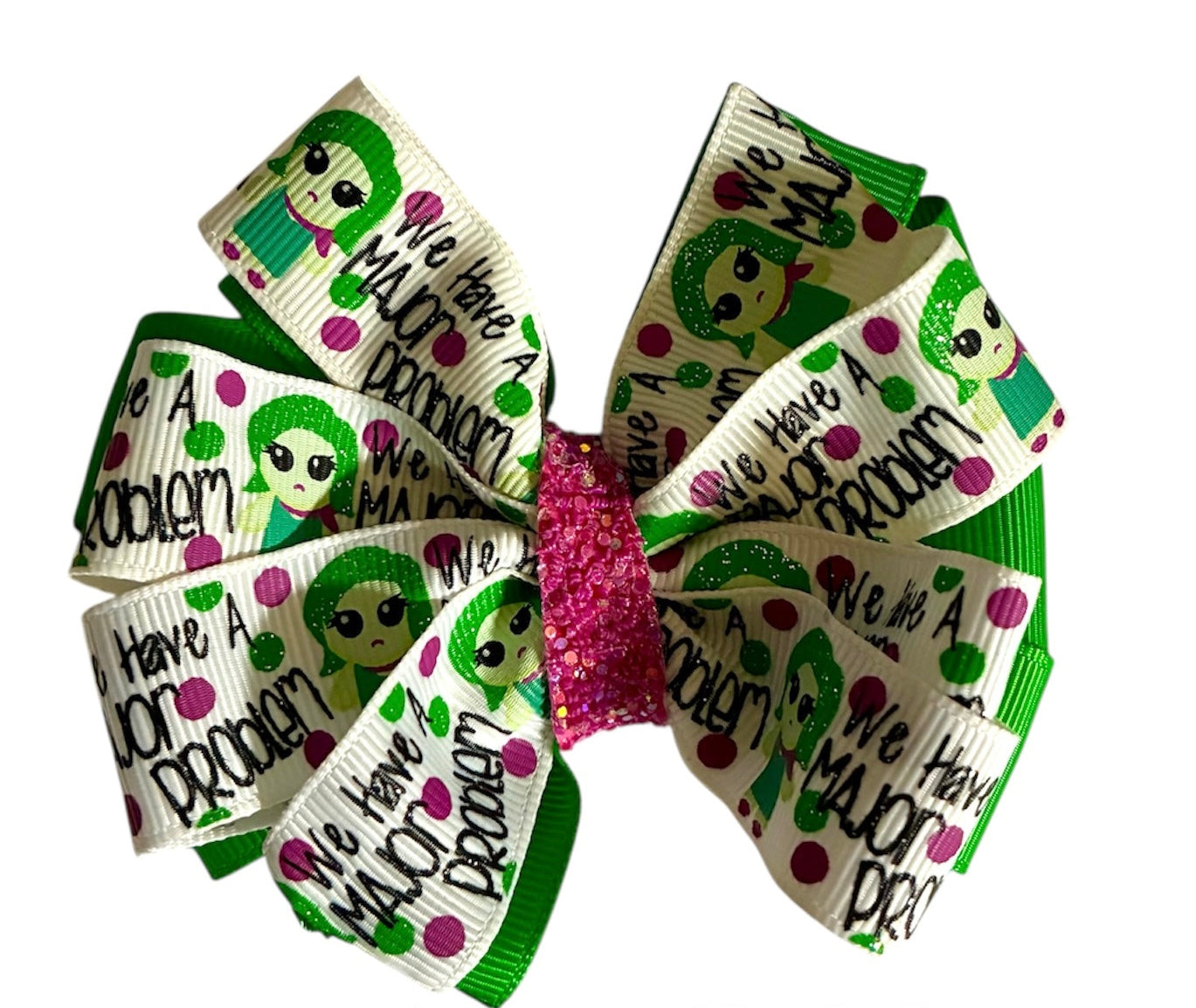 Disgust Emotions Ribbon Bow