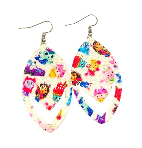 Dollhouse Kitty Girl Dangle Earrings