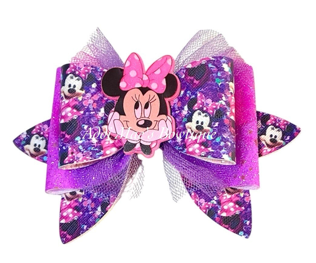 Miss Mouse Purple Bow