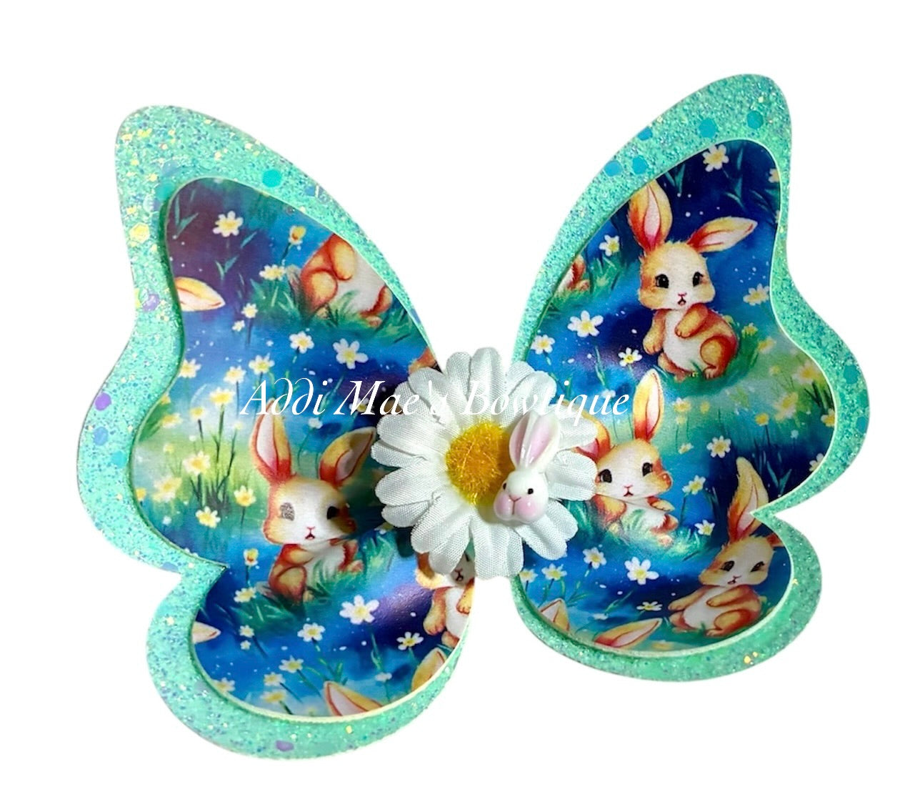 Cute Bunnies Butterfly Bow