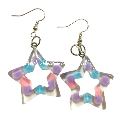 Confetti Star Dangle Earrings