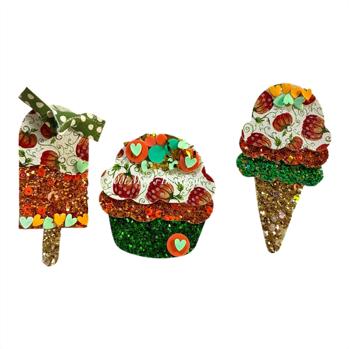 Pumpkin Patch Ice Cream Popsicles Clip