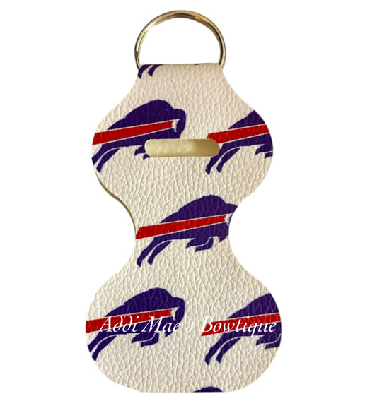 Bills Football Chapstick Keychain