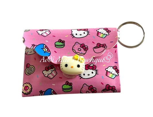 Kitty Sprinkles Coin Purse Keychain