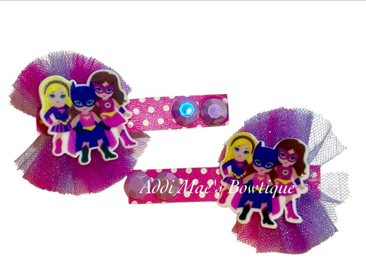 Super Hero Girls Alligator Clip Set
