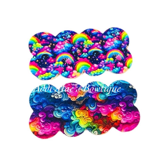 Rainbow Clouds Snap Clip Set