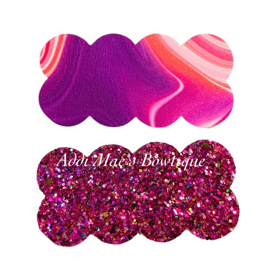 Paint Oil Spill Glitter Snap Clip Set