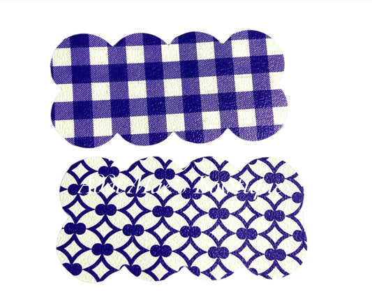 Purple  Patterns Snap Clip Set