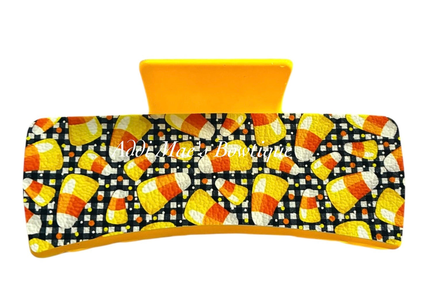 Candy Corn Halloween Candy XL Claw Clip