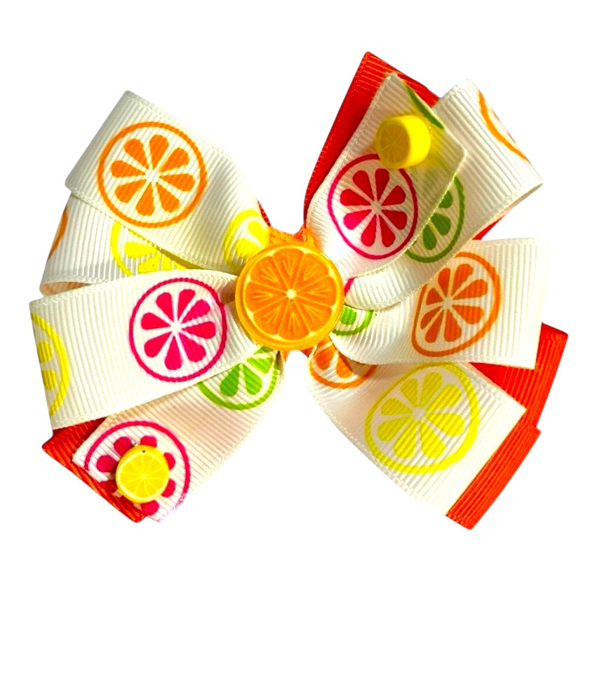 Citrus Fruit Ribbon Bow