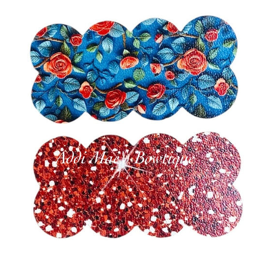 Coral Roses Snap Clip Set