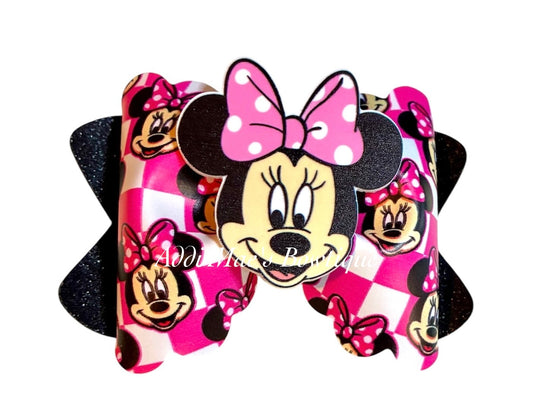Miss Mouse Checkered Bow