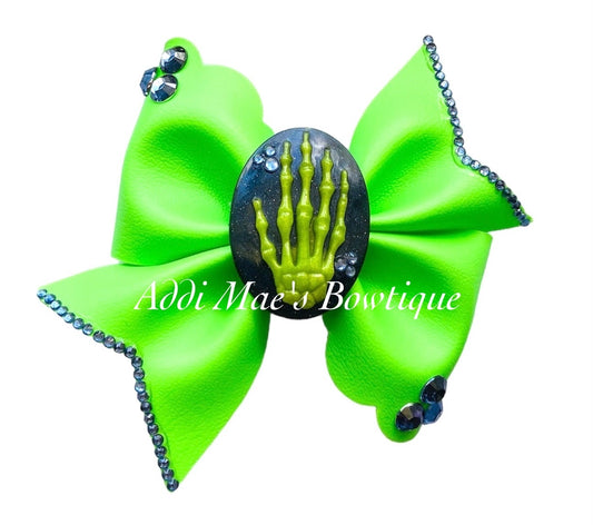 Neon Skeleton Hand Bow