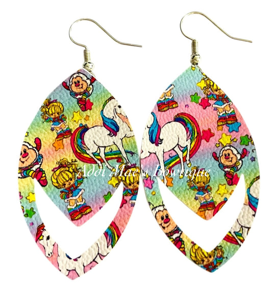 Rainbow Girl Dangle Earrings