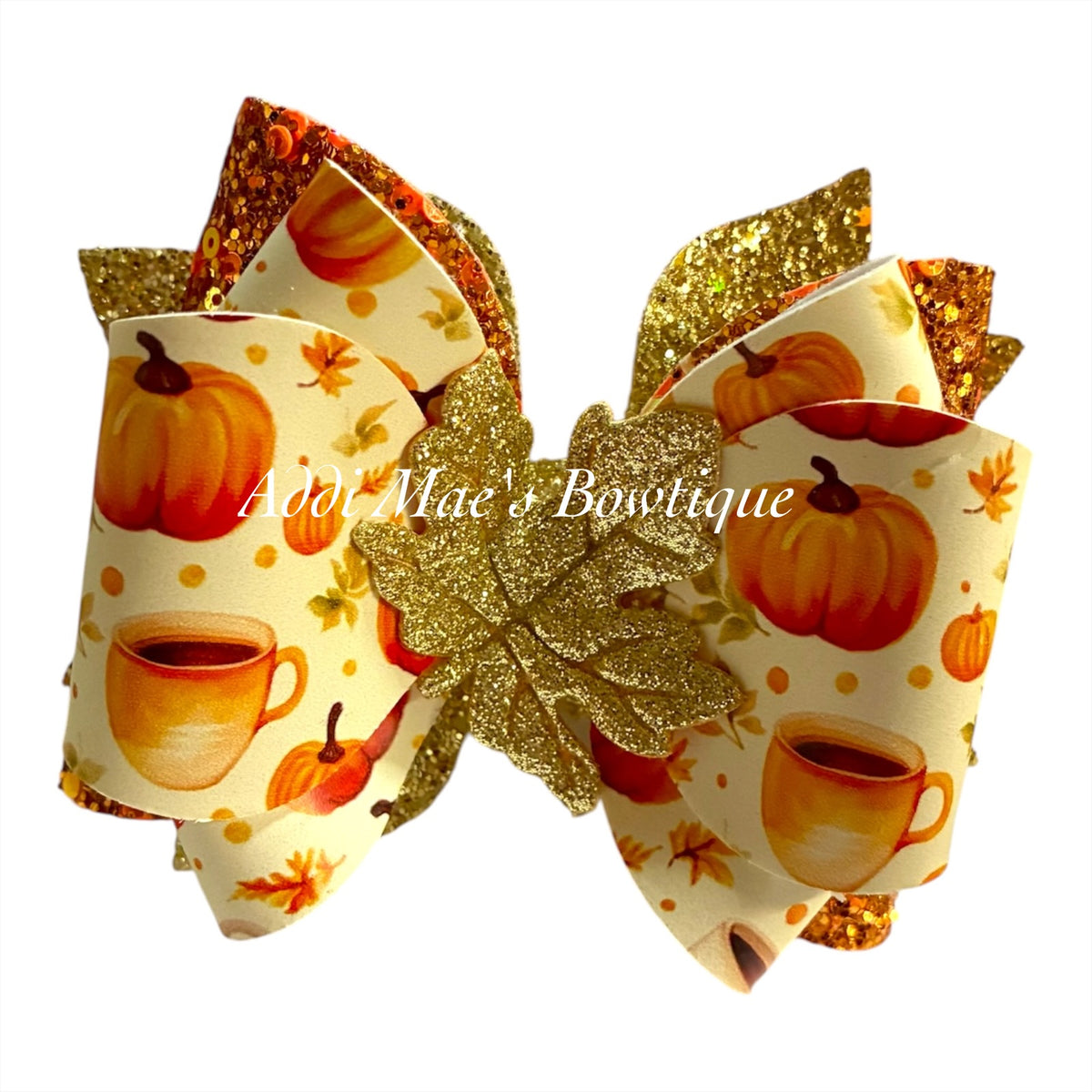 Pumpkins & Coffee Bow