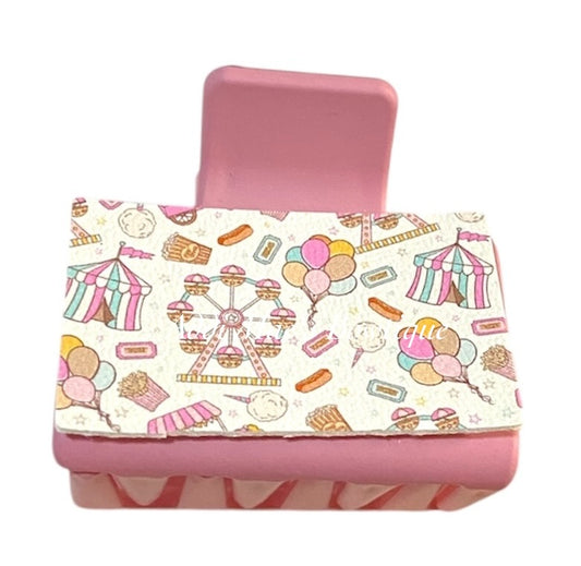 Pink Carnival Small Claw Clip
