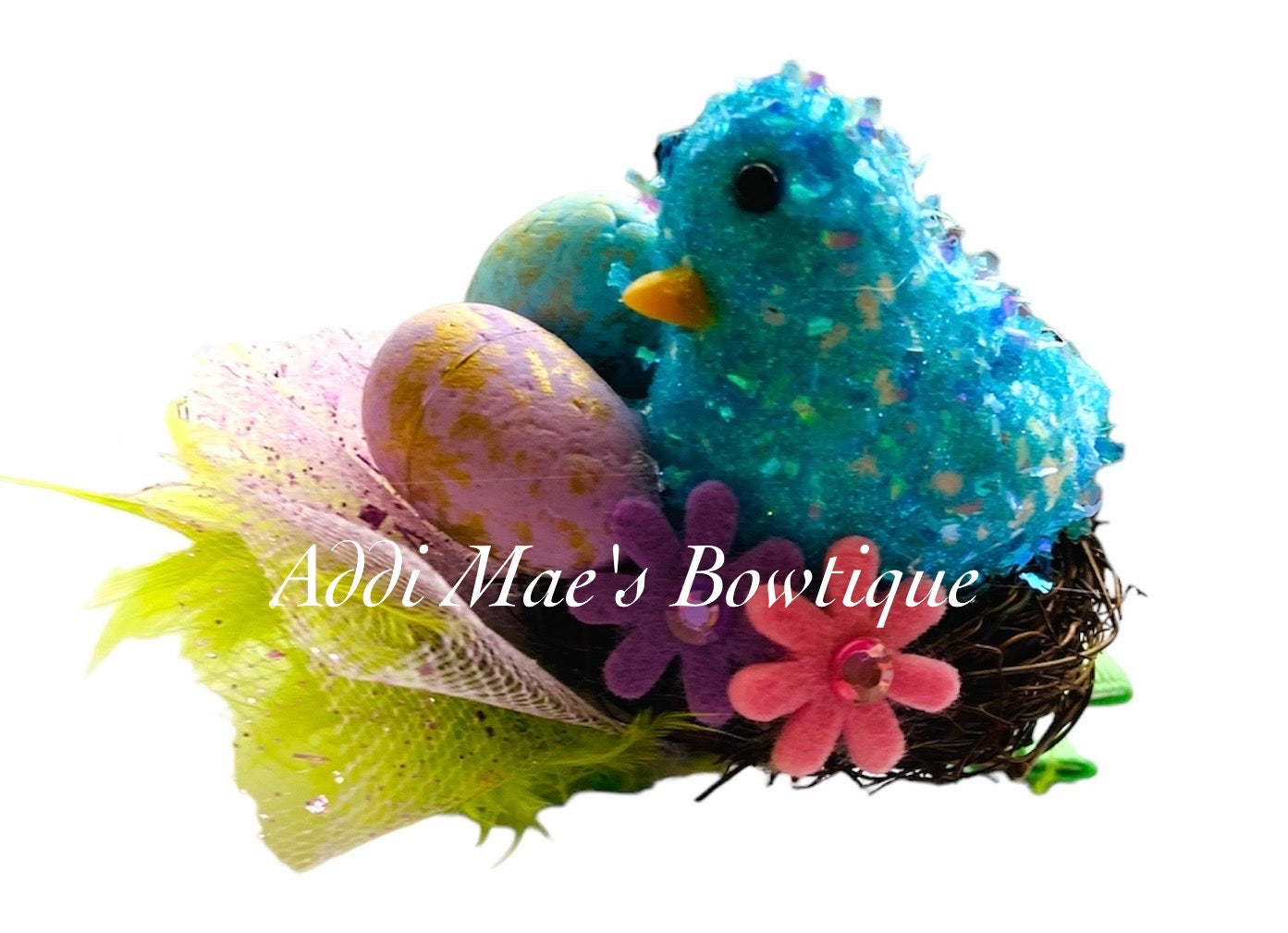 Spring Bird Eggs Nest Clip