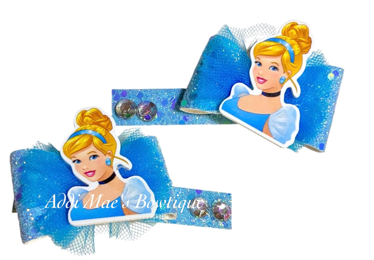 Glass Slipper Princess Alligator Clip Set