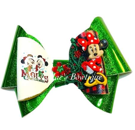 Merry Christmas Character Mouse Bow