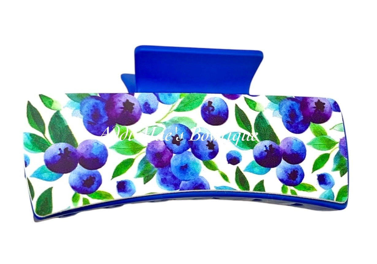 Blueberries XL Claw Clip