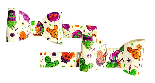 Spooky Halloween Treats Mini Bow Alligator Clip Set
