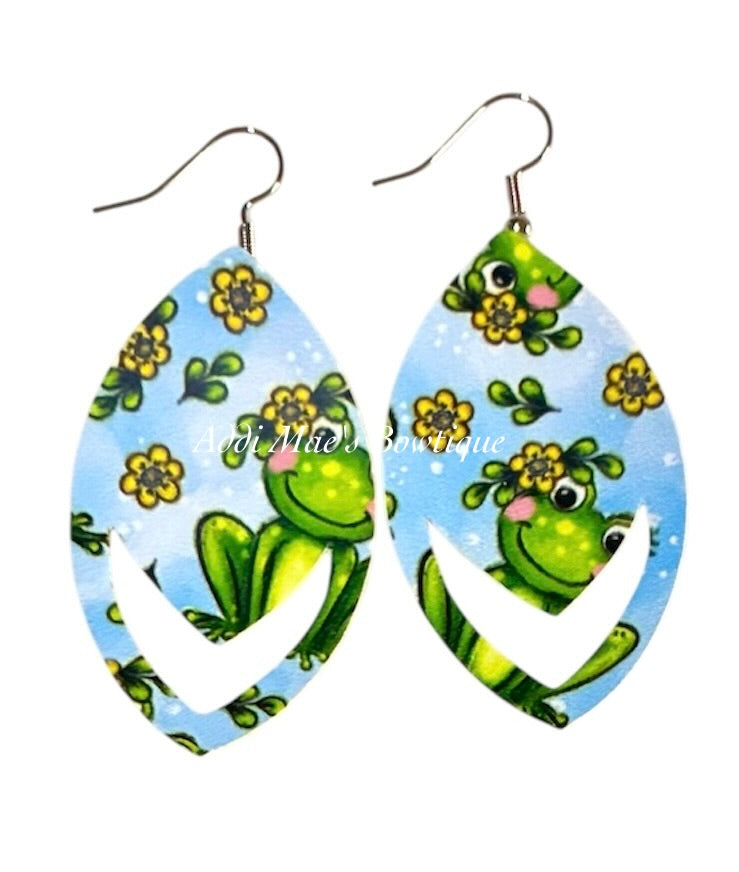 Cute Frogs Dangle Earrings