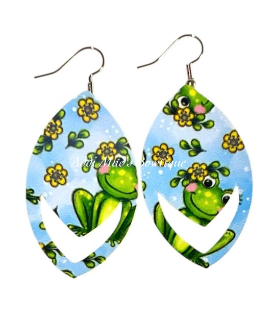 Cute Frogs Dangle Earrings