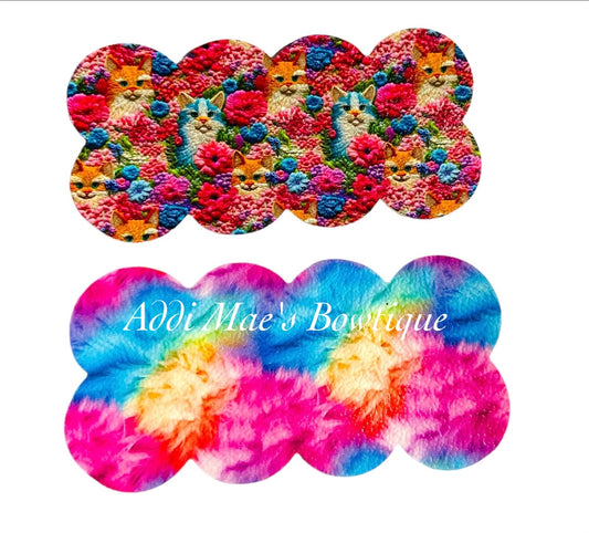 Floral Cats Snap Clip Set