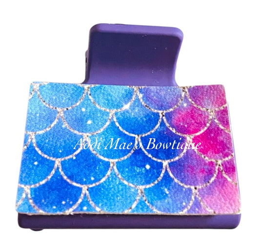 Mermaid Scales Small Claw Clip
