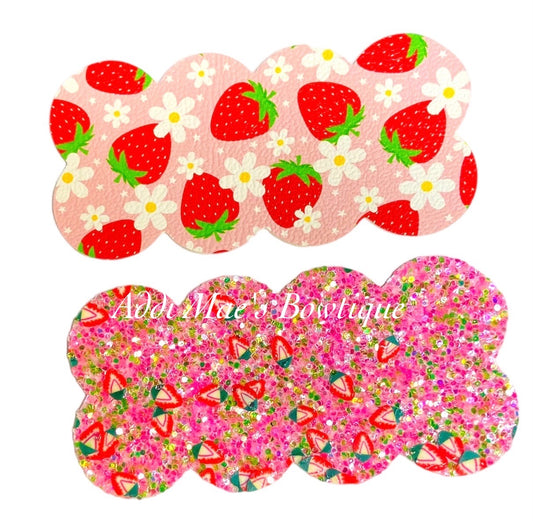 Strawberries Daisies Snap Clip Set