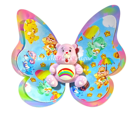 Caring Bear Butterfly Bow