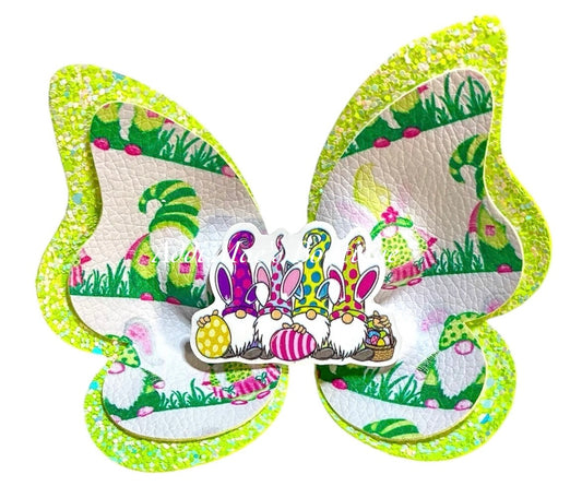 Easter Gnomes Butterfly Bow