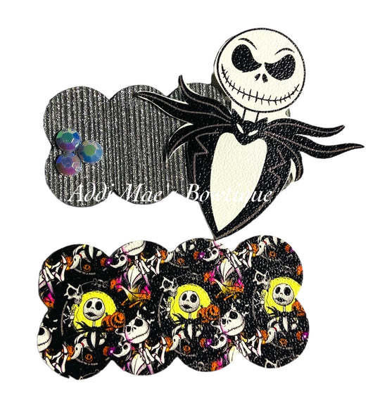 Pumpkin King Skeleton Halloween Snap Clip Set