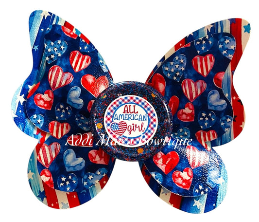 American  Hearts Butterfly Bow