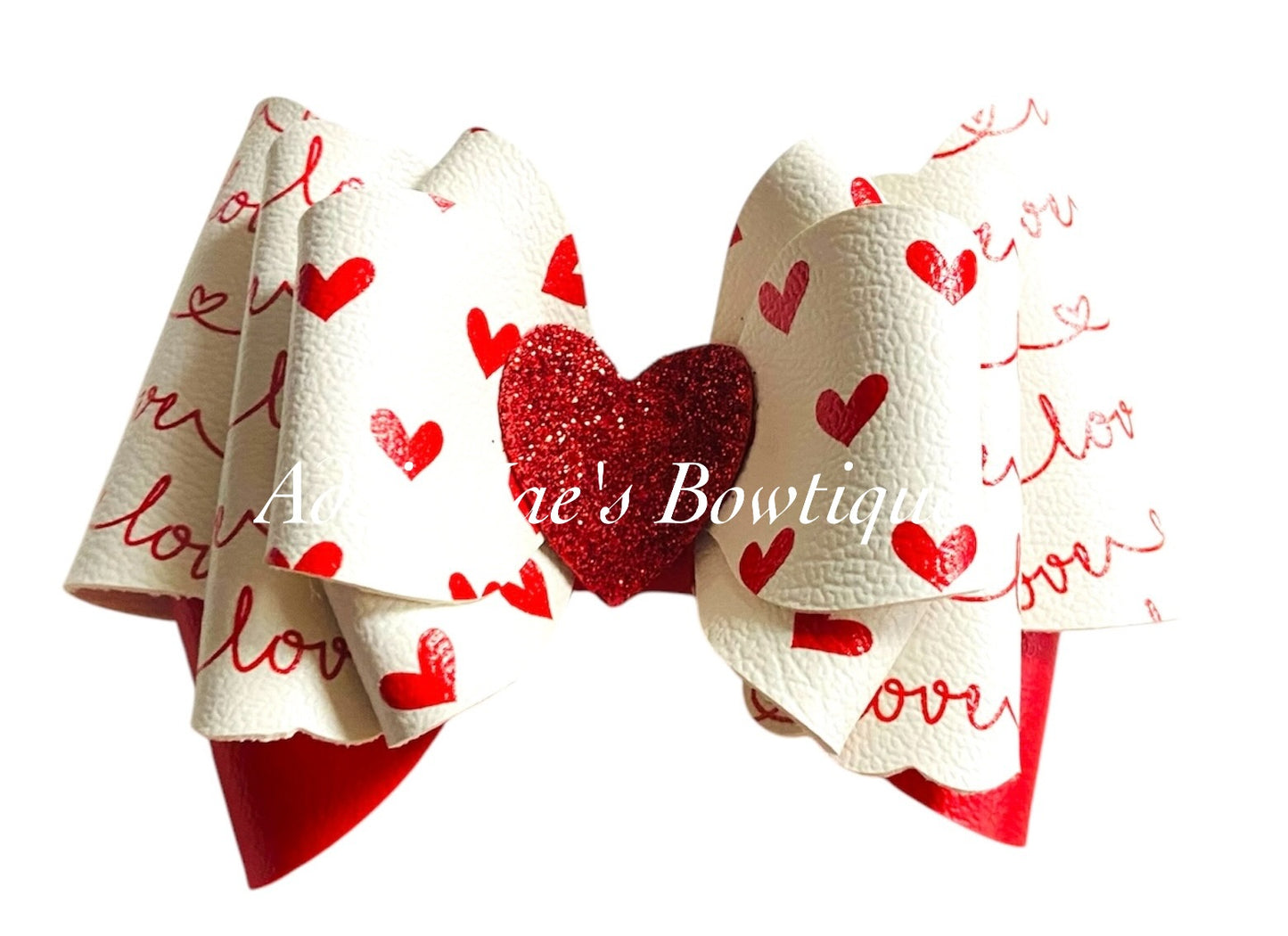 Red Hearts Love Bow