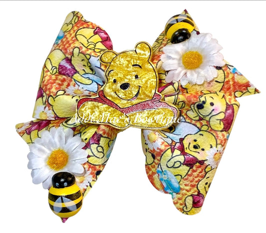 Yellow Bear Bee Bow