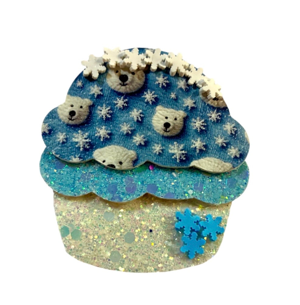 Polar Bears Cupcake Clip