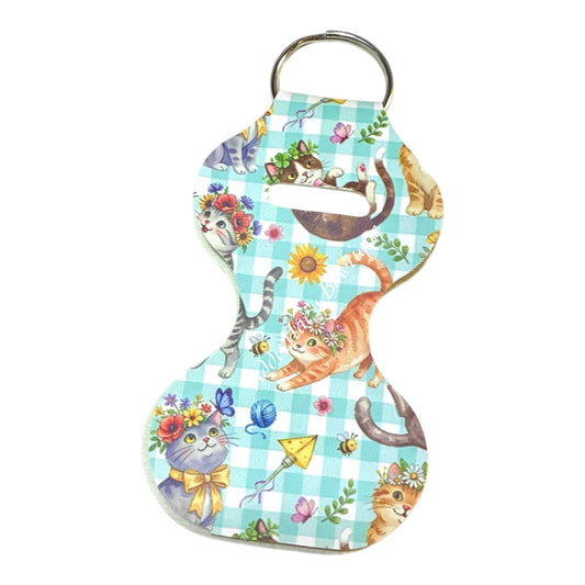 Kittens Chapstick Keychain