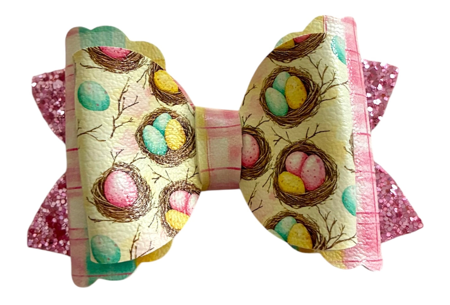 Vintage Birds Nests Bow