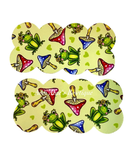Cute Frogs & Mushrooms Snap Clip Set