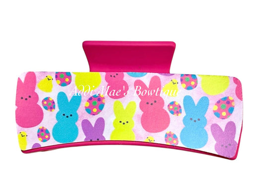 Marshmallow Peep Bunny XL  Claw Clip