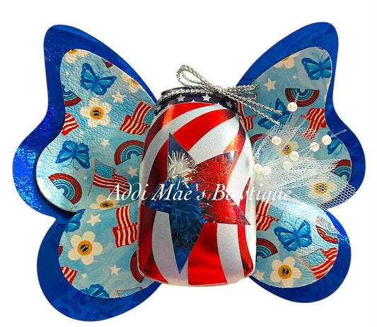 Patriotic Vibes Butterfly Bow