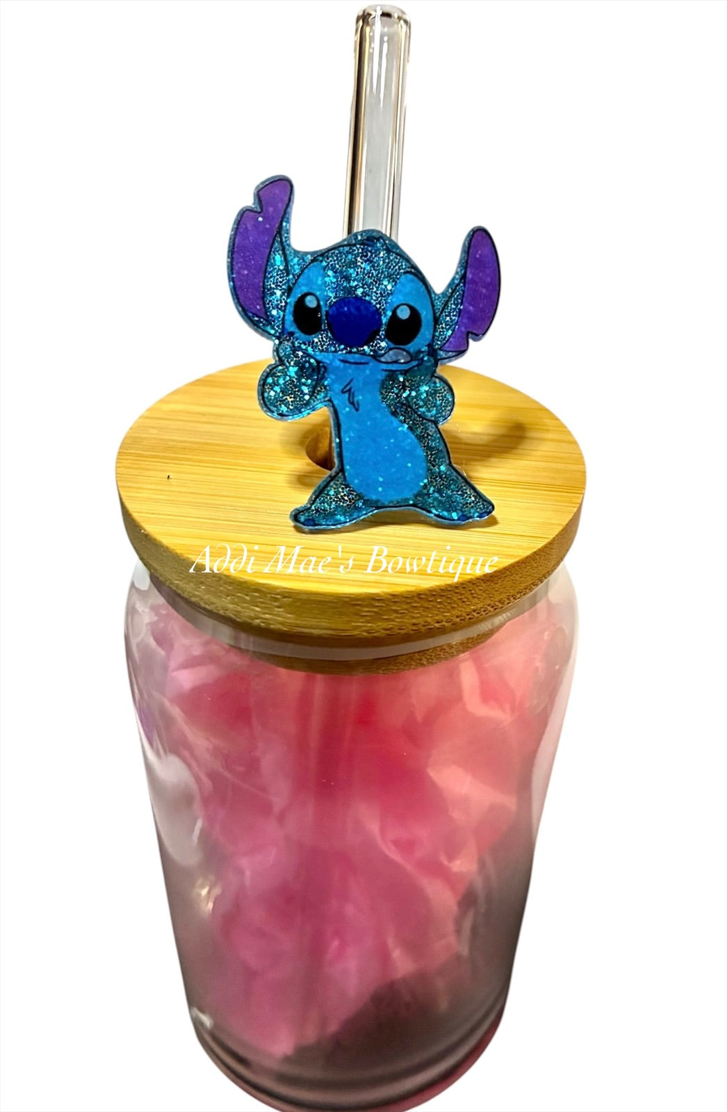 Blue Alien  Straw Topper
