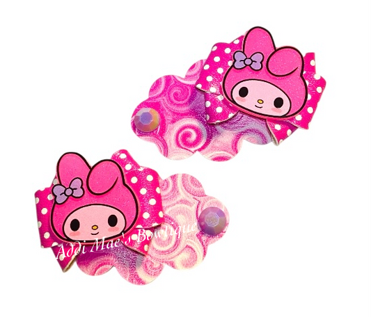 Melody Kitty Friend Snap Clip Set
