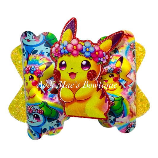 Yellow Pocket Monster Bow