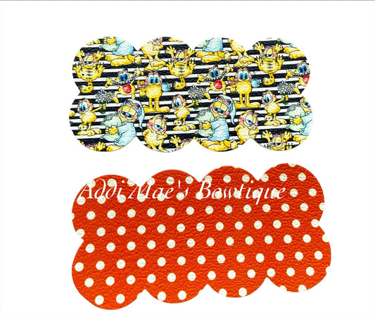 Cartoon Orange Cat Snap Clip Set