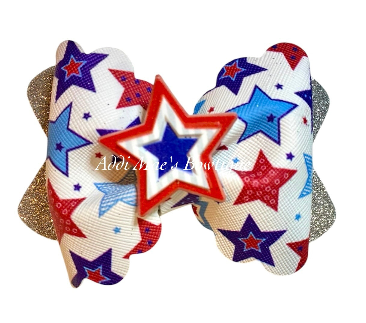Patriotic Stars Bow