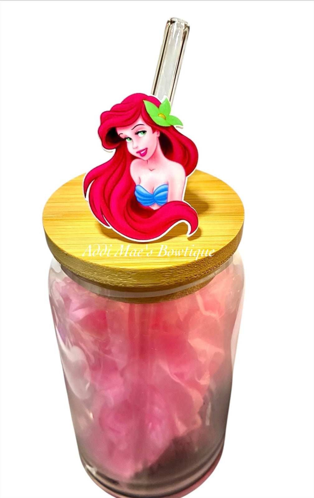 Mermaid Princess Straw Topper