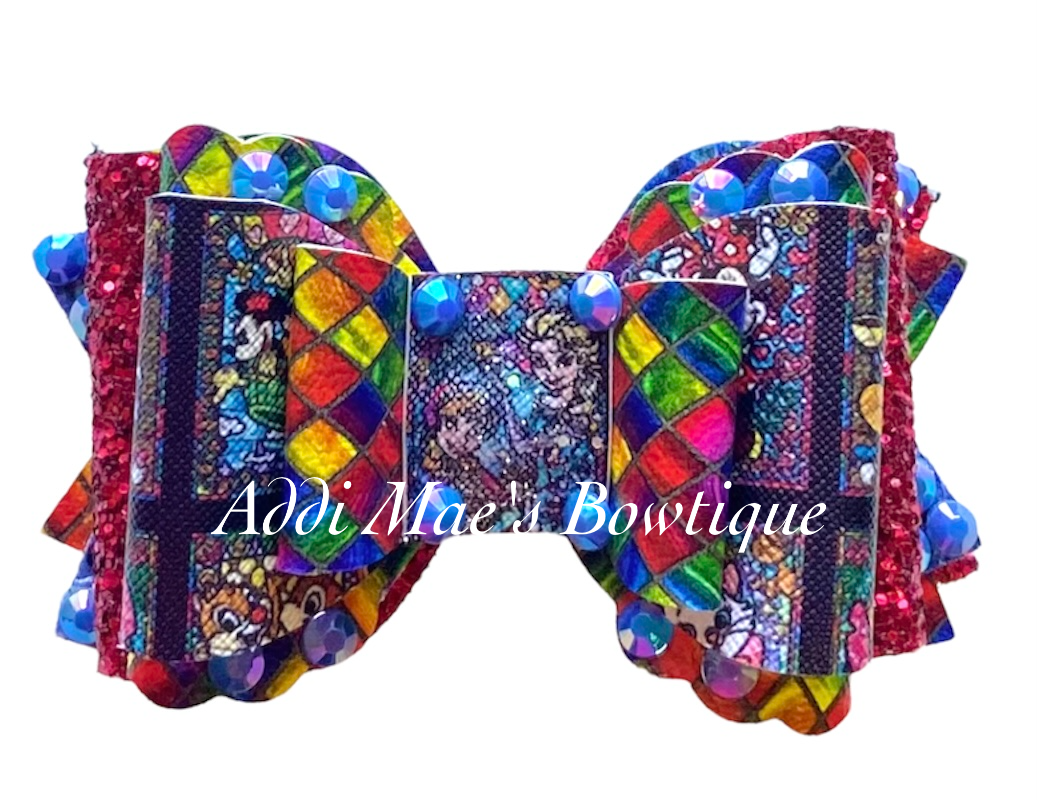 Stained Glass Characters Bow